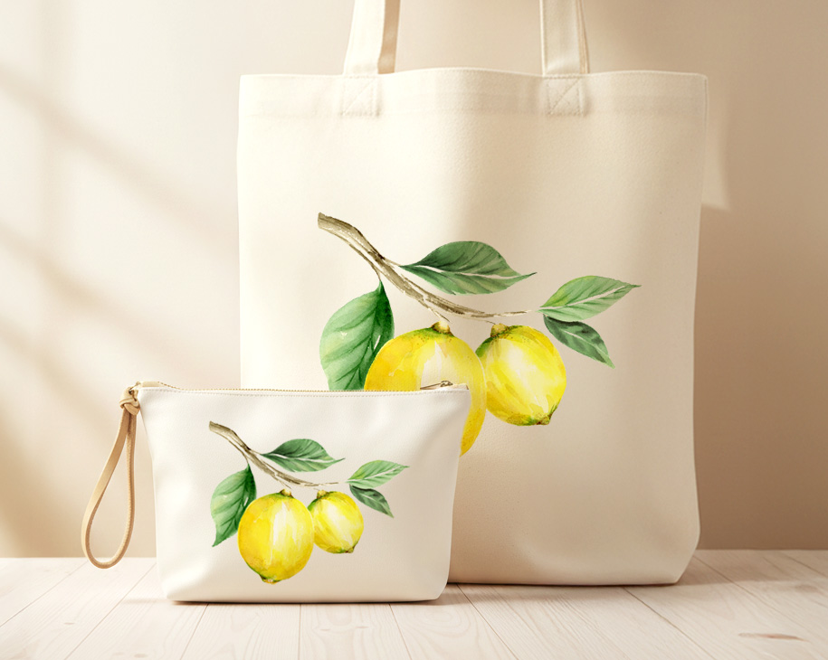 Pack Tote Bag + Neceser Limón